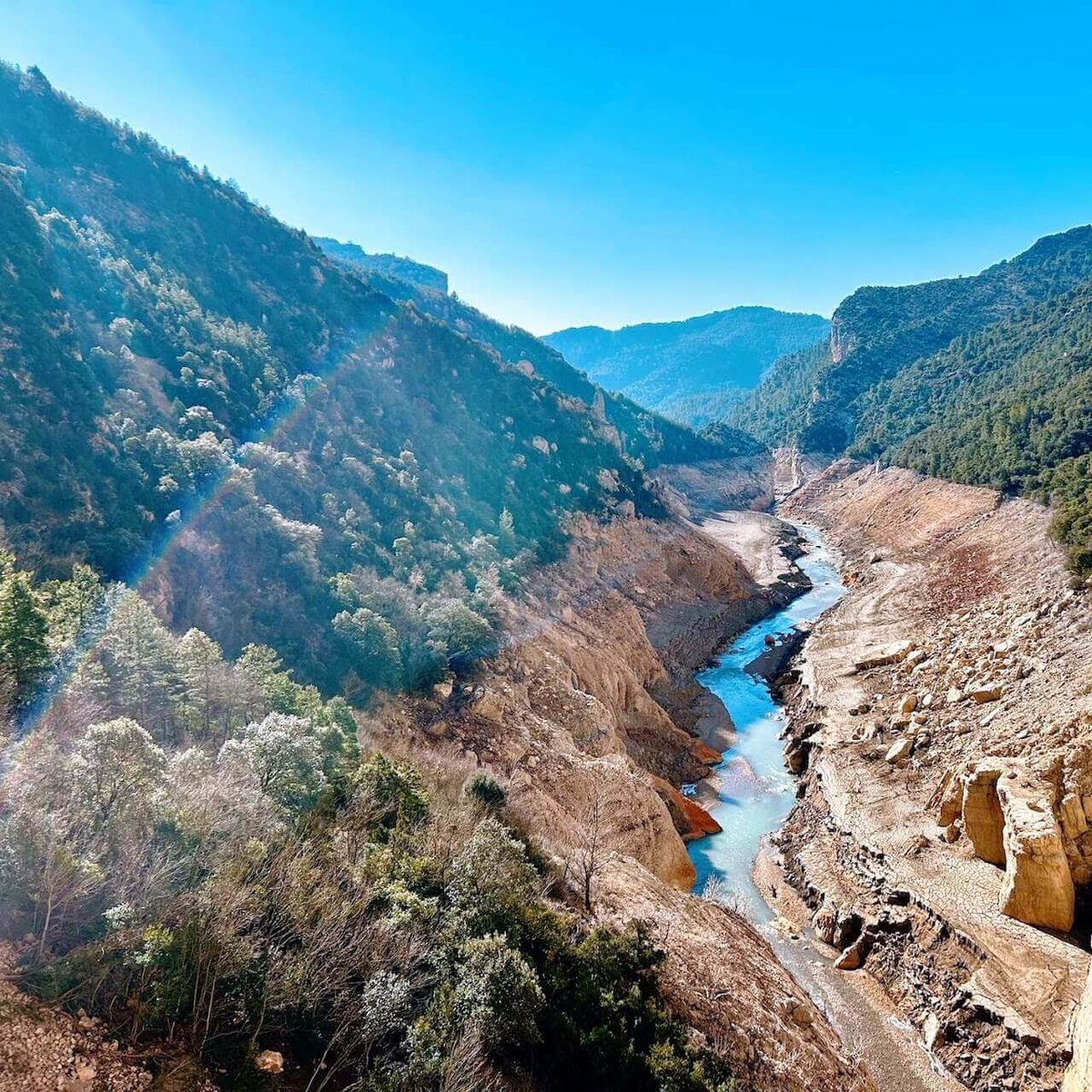 A river in between mountains in Northern Spain
